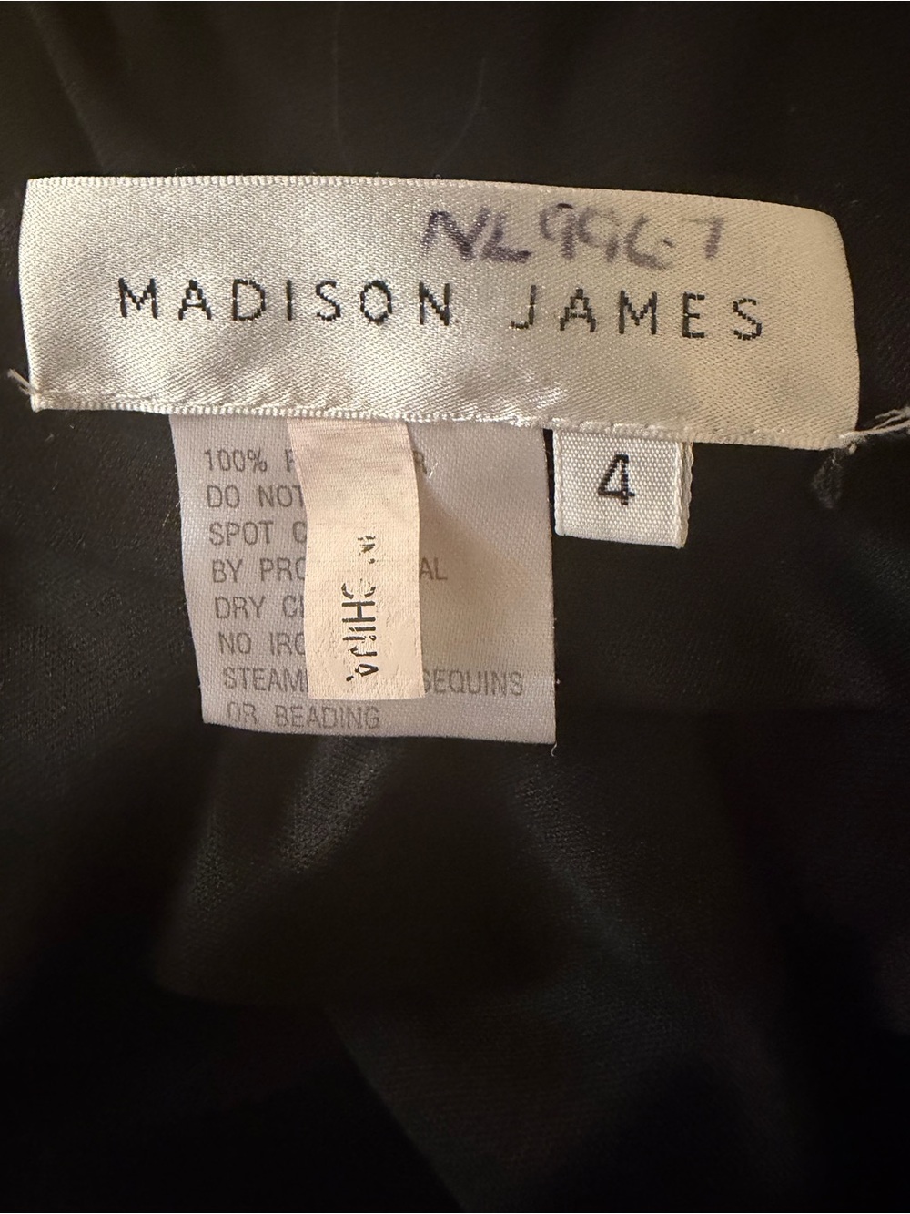 madison james Black Lace Appliqué Prom Gown - Picture 7 of 8